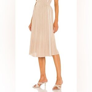 Rag & Bone Beige Knit Pleated Skirt